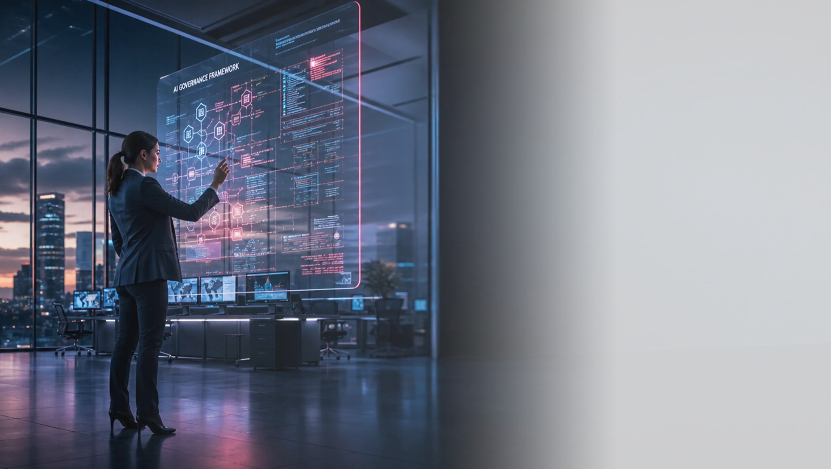 A technology environment representing AI governance