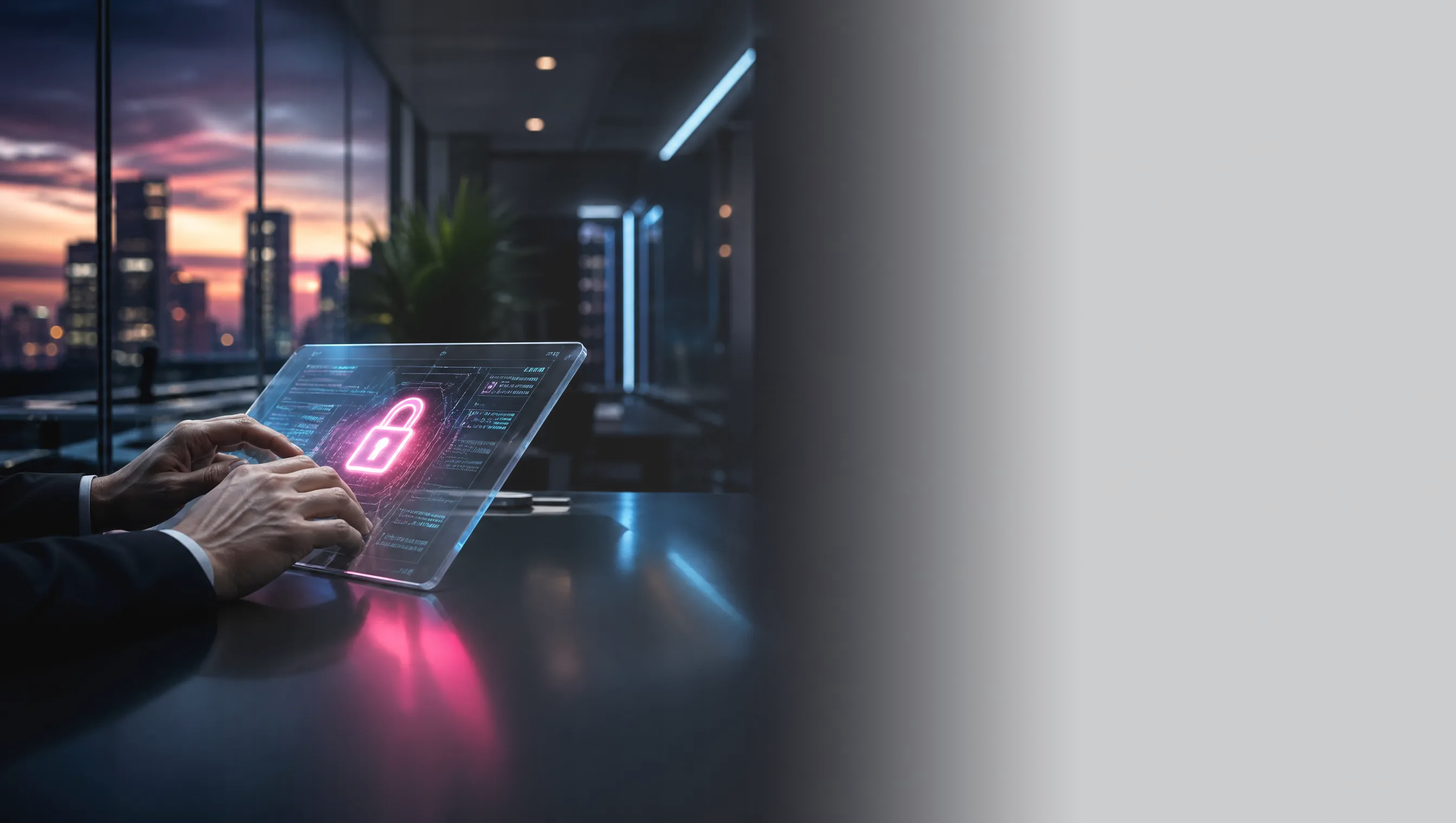A technology environment representing privacy policy and GDPR